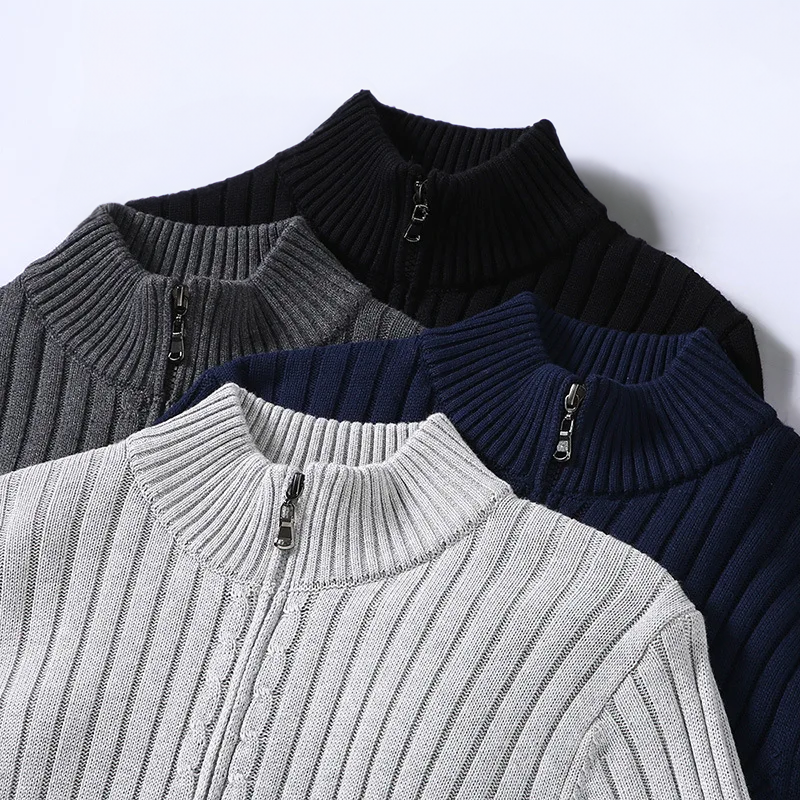 Massimo Merino Zip Strickjacke